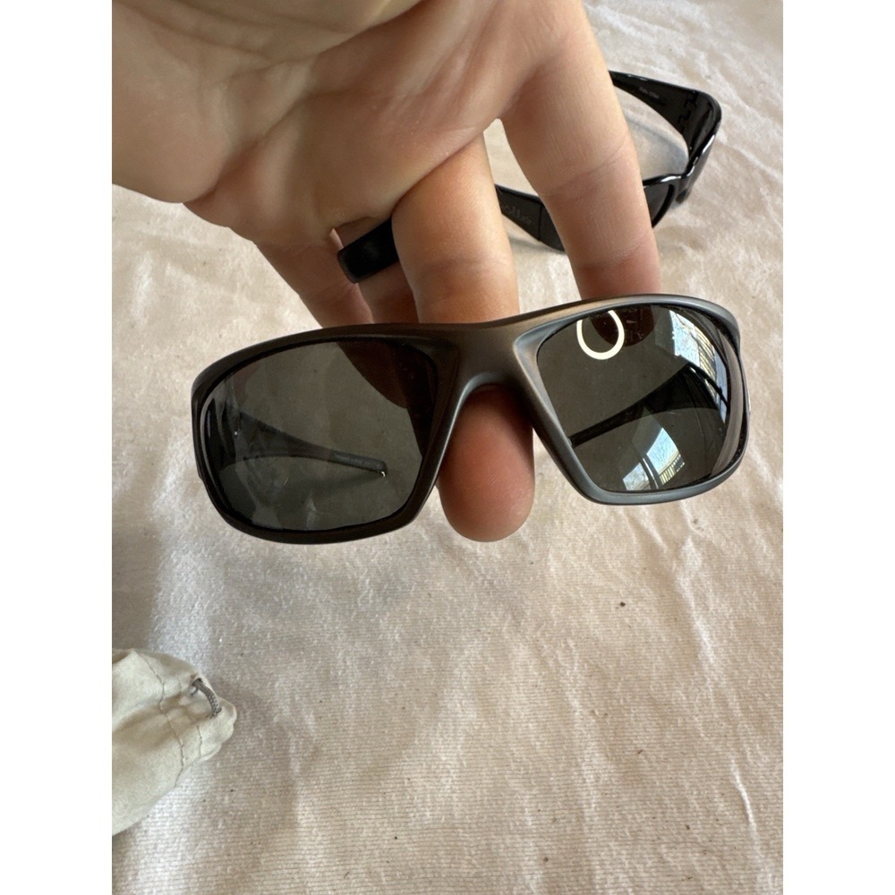 Dirty Dog Polarized Sunglasses Black Wrap Sport 52993/G
